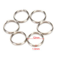 Llavero De Metal En Forma De Círculo Blanco Para DIY 12-23mm Anillo Dividido Accesorios De Porta Llaves Para Joyería Unisex - details 5