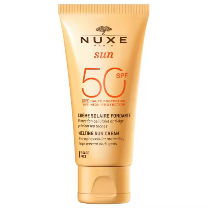 NUXE SUN CREME FONDANTE HAUTE SPF50 50ml - Protección UVA/UVB - Fotoenvejecimiento Cutáneo - 1