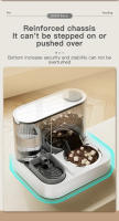 Alimentador Automático Para Gatos 1.5L Agua 2.2L Alimentos Dispensador De Agua Con Filtro Dual Apagado Automático En Falta USB - details 11