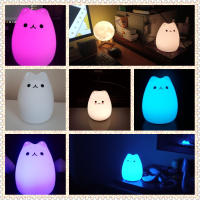 Lámpara Nocturna Para Bebé De Gato Mini Popular 7 Colores Toque Cambio De Color Protección Ocular Luz De Noche Para Dormitorio Regalo Para Niños - details 23