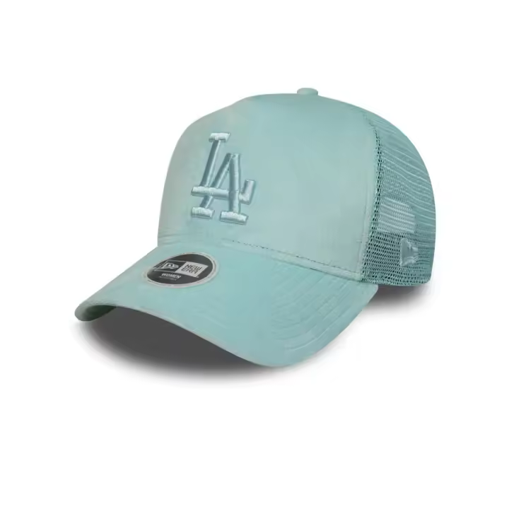Gorra new era trucker LA Dodgers velour verde de mujer. - 1
