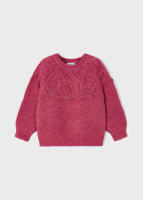 JERSEY DE NIÑA DE LANA  COLOR FUCSIA - MARCA MAYORAL. - details 0
