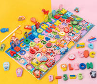 Juguetes De Madera Montessori Para Niños Tablero Ocupado Con Frutas Números Alfabeto Animales Y Tráfico Juego De Encaje Educativo Para Preescolar - details 3