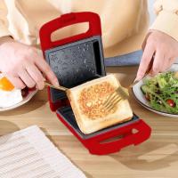 Sandwicherera eléctrica de calefacción de doble cara, sandwichera de 600 W, sandwichera de parrilla de calefacción multifunción con placas antiadherentes, máquina de sándwich de queso a la parrilla （21.5*15.3*10.5cm） - details 1