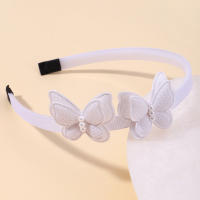 Diadema De Mariposa Exquisita Con Perlas Simuladas Para Niñas Accesorio Lindo Para El Día Diadema De Cabello Para Niñas Decorativa Para Todas Las Estaciones - details 19