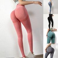 Leggings De Yoga Para Mujer Cintura Alta Sin Costuras Elasticidad Secado Rápido Pantalones Slim Deporte Gimnasio Carreras - details 1