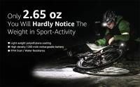 Linterna Frontal LED Recargable USB Con 6 Modos Impermeable IPX4 Para Pesca Al Aire Libre Luz Roja Y Verde Lámpara Frontal De 5W - details 6