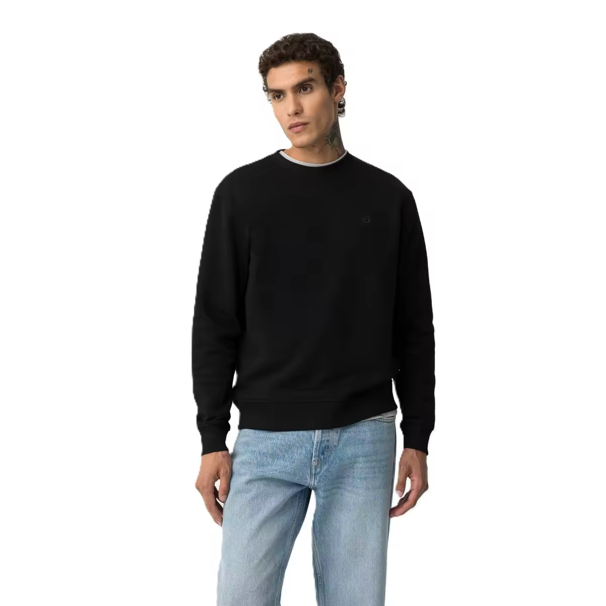 Sudadera Tiffosi 10061520 Jaime negro con logo - details 1
