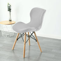 Cubierta De Silla Curva De Mariposa 1Pc Funda De Velours Para Banqueta De Comedor Estilo Europeo Lavable Y Elástica - details 8