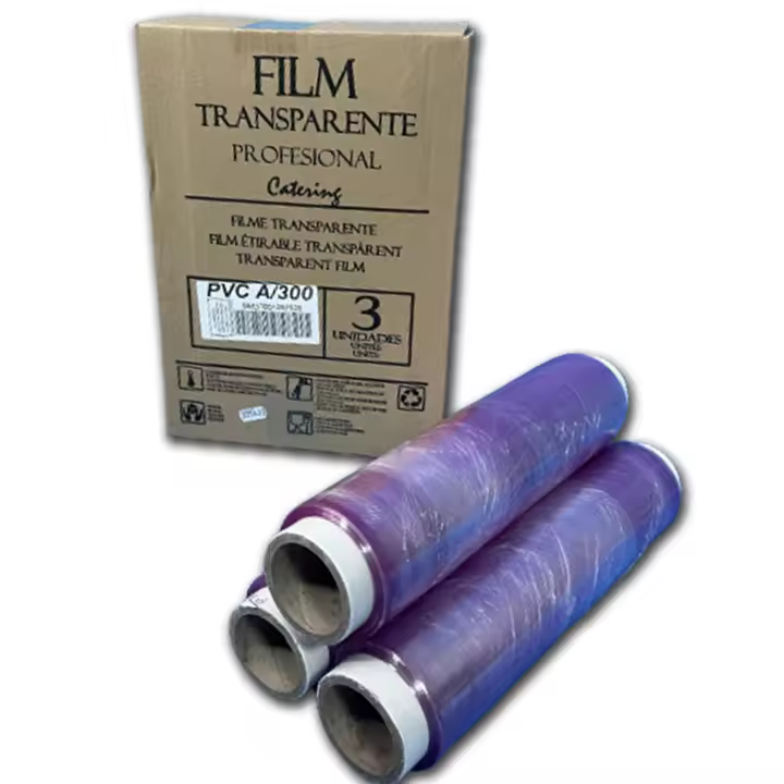 Film transparente alimentario profesional Almericorp®, gran resistencia - Pack 3 rollos 30CM - 1