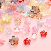10Pcs Perlas De Vidrio Con Diseño De Flor De Cerezo Perforada Tres Dimensiones Únicas Para Creación De Joyería DIY Pulseras Y Pendientes - details 5