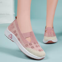 Zapatillas De Mujer Transpirables Y Suaves Para Verano Diseño Moda Suela De PVC Tacón Bajo Cómodo Zapatos Slip-On Fabricado Con Malla - details 4