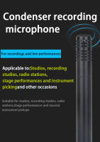 Micrófono De Lápiz Pequeño M914 Condensador Cardioid Para Piano Y Grabación De Instrumentos Con Diámetro De Membrana Pequeño Tipo Colgante - details 0