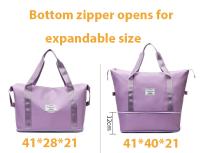 Bolsa De Diaper Para Mamá PANGDUBE Grande 41*40*21cm Con Ampliable De 12cm Resistente Al Scratch Y Al Agua Para Bebé Estilo Tote Bag Cierre De Cremallera Material PU/PVC - details 1