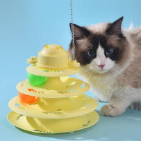 Juguete Interactivo Para Gatos Divertido Plato De 4 Capas Giratorio Con Bolas De Inteligencia Y Palos Para Entrenamiento Y Diversion - details 4
