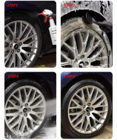 Cepillo De Limpieza Para Rines De Neumáticos De Coche Herramienta De Limpieza De Ruedas Detallada Accesorios De Limpieza De Auto Color Negro - details 0
