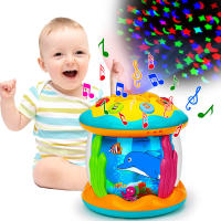Proyector giratorio de luz del océano para bebés de 1 a 3 años, Juguete Musical Montessori sensorial educativo para niños pequeños, regalos - details 0