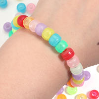 200pcs De Cuentas De Cerámica Coloridas 6x9mm Para Crear Pulseras Y Collares DIY Accesorios Para Manualidades Y Pelucas Para Niñas - details 2