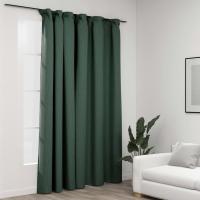 vidaXL Cortina Opaca con Ganchos Look de Lino 290x245 cm Ventana Color Amarillo,  Azul,  Beige y mas - details 7