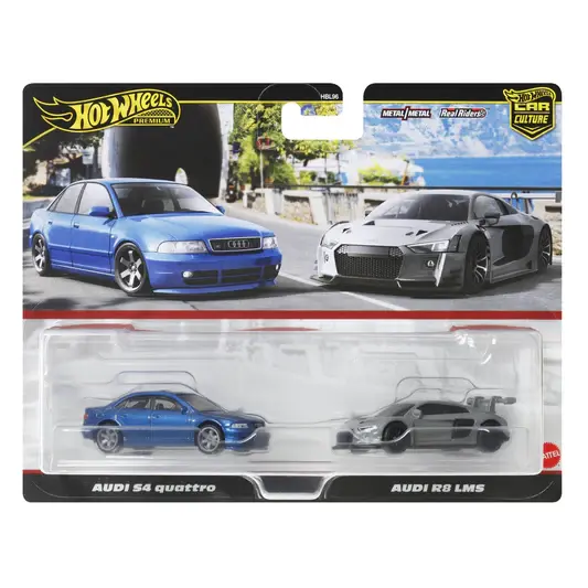 Hot Wheels Premium pack 2 Audi S4 Quattro y Audi R8 Lemans - Mattel - HBL96-JDY82 - 1