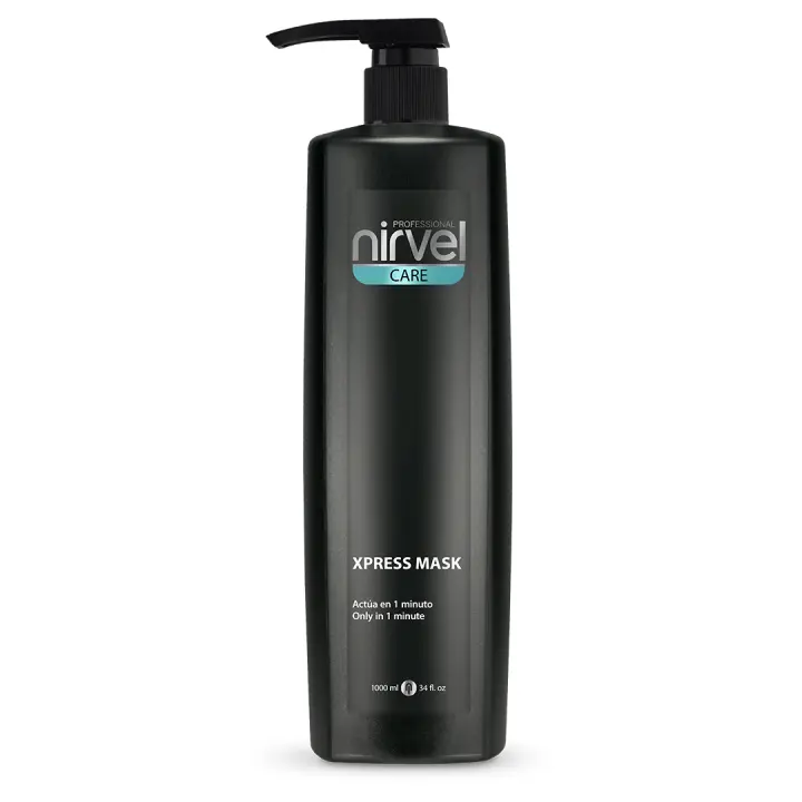 Nirvel Care Xpress Mask 1000mL 1L - Mascarilla para el Pelo Ultra Rápida Actúa en 1 Minuto - 1
