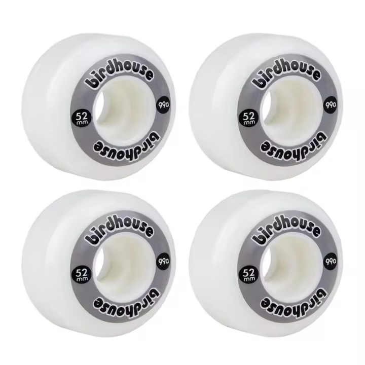 Birdhouse Skateboards Monopatín Birdhouse Logo 99a Grey 52 MM - Ruedas Skateboard de Alta Calidad (Set 4) - 1