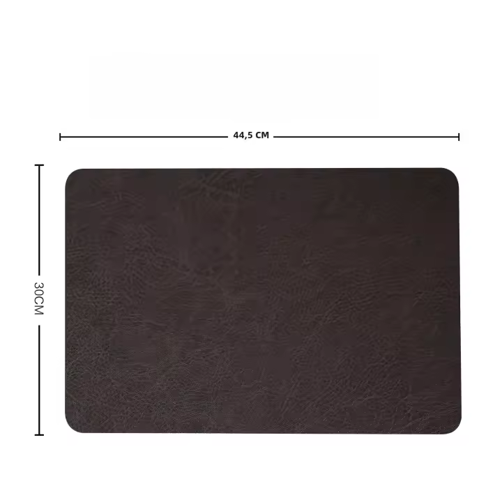 1/4/6pcs Tapetes De Cocina Resistentes Al Calor De Cuero Para Mesa Tapetes Lavables Y Limpiables Para Interior Y Exterior Estilo Japonés - 1