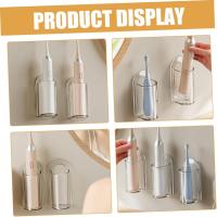 2 soportes de pared para cepillos de dientes, soportes para cepillos de dientes eléctricos, para baño, diseño que ahorra espacio, elegante organizador estético, fácil instalación. - details 6
