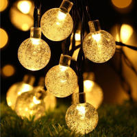 Cadenas De Luces Solares LED 20-100 IP65 Impermeables Para Jardín Navidad Decoración 12M Luces De Fairy Solar Autónoma Modernas - details 1