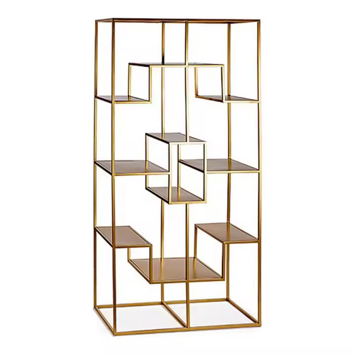 Estantería BIG-S3605004 Dorado Metal 45 x 200 x 100 cm - 1