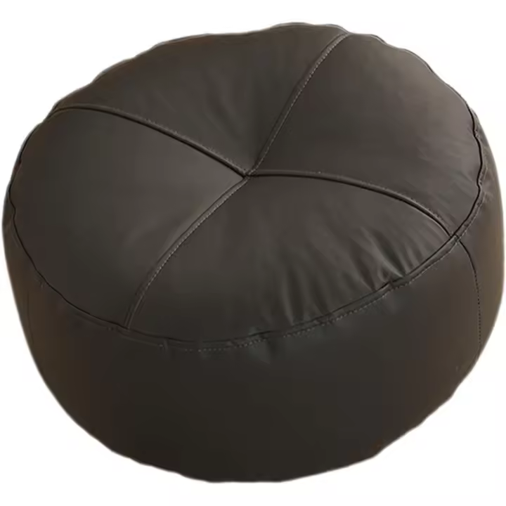 Cojín de suelo para patio exterior, cojín redondo para futón, tatami, para interior y exterior, silla de oficina, hogar, dormitorio, lectura, color negro, 40 x 40 x 15 cm. - 1