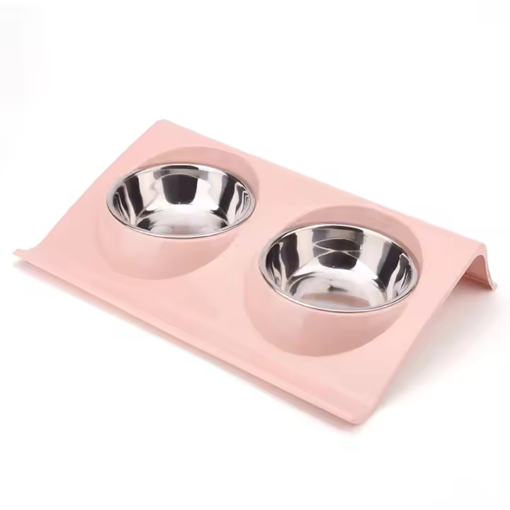 Cuenco de Agua de Maple inlable, Comedero, solución, suministros para perros y Gatos, Cuenco Doble, Mesa de Alimentación para perros y Gatos - 1