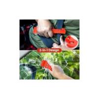 Martillo de Seguridad para Automóviles 2 en 1 Herramienta de Escape de Emergencia with Romper La Ventana de Coche y Cortador de Cinturón de Seguridad para Tren para Salvar La Vida 2 Piezas - details 2