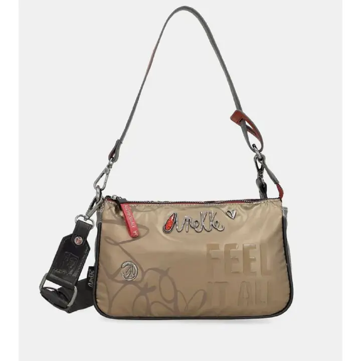 ANEKKE 39772-145 Bolso de mujer gris y rojo 624 - 1