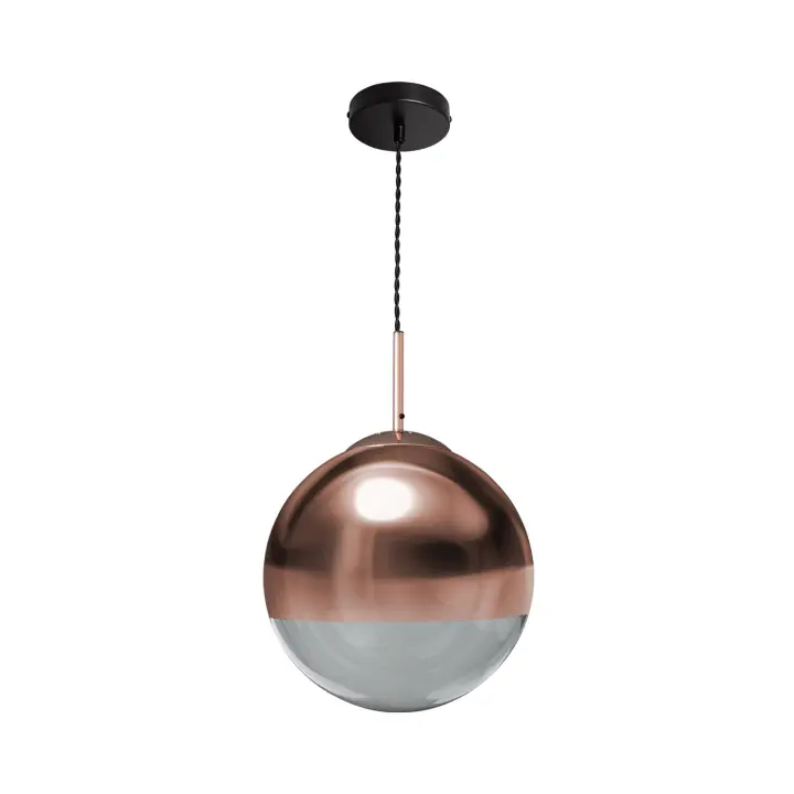 Ledkia Lámpara Colgante Metal y Cristal Yelitza Oro Rosa - 1