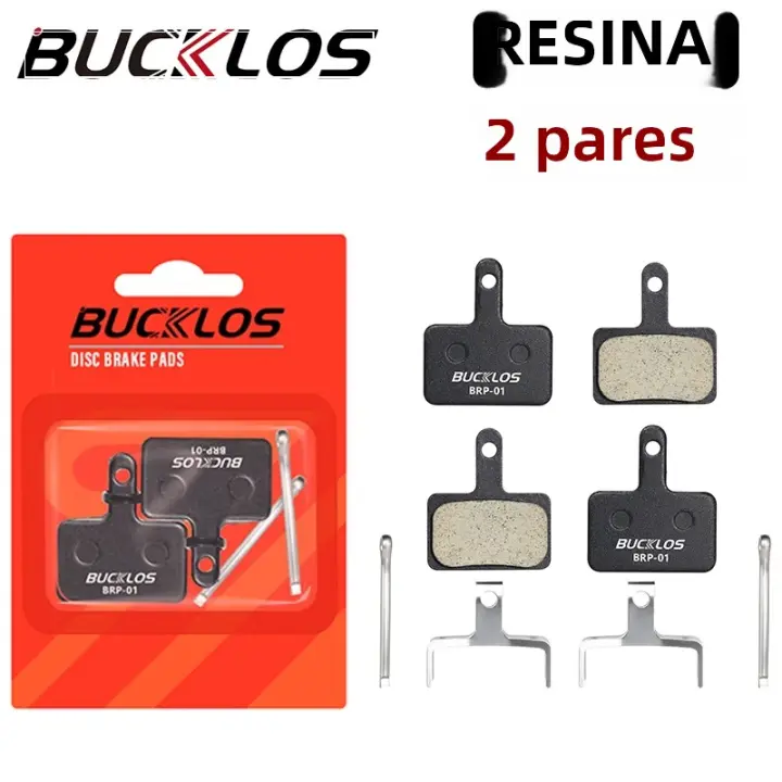 BUCKLOS BRP-01 Frenos De Disco Para Bicicleta Prensa De Resina Semi-Metallica MTB Compatible Con SHIMANO B01S B05S Pares - 1