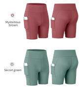 Pantalones cortos de Yoga para mujer, pantalones de camuflaje, cintura alta, ajustados, para gimnasio, Fitness, correr, mallas deportivas, medias de secado rápido S M L XL 2XL - details 29