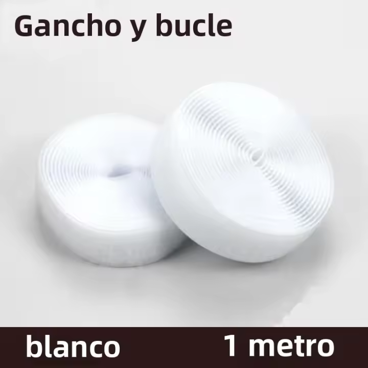 Cinta De Cierre Rápido Negra Y Blanca 20mm-50mm Para Costura Accesorios De Costura Velcro De Nylon Sin Pegamento Tiras De Ganchos Y Anillas Para Cable - 1