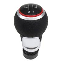 Banner - Pomo de 5 cambios marcha coche compatible con Audi, Seat y VW rojo