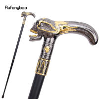 Bastón Decorativo De Cabeza De Calavera Dorada Y Negra 36'' Estilo Vintage Para Cosplay Steampunk Y Fiestas De Disfraz - details 3