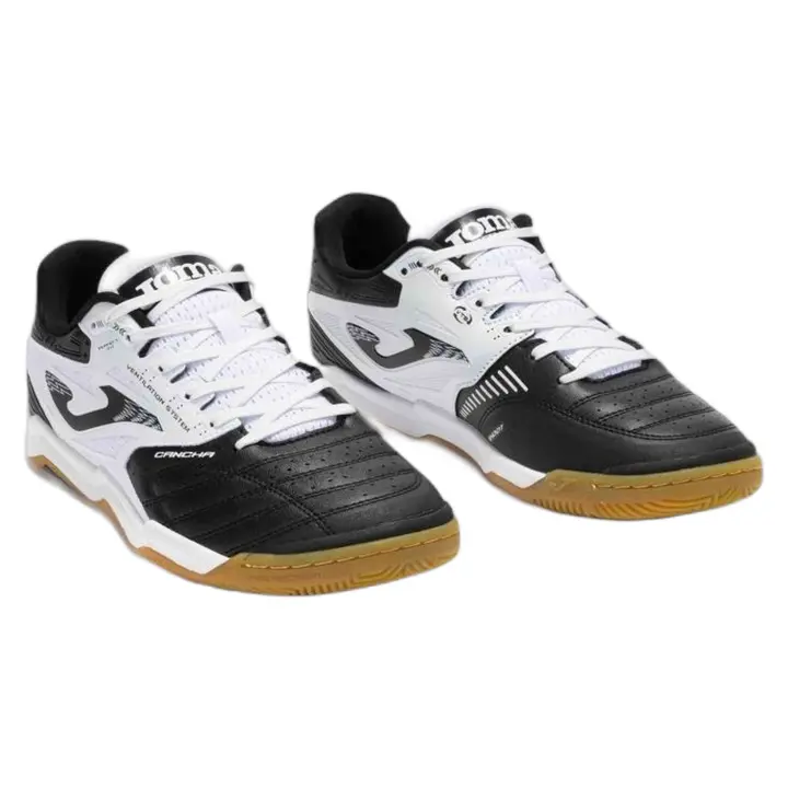 Botas Joma modelo Cancha 2501 Negro Blanco Indoor - 1