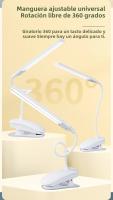 Lámpara De Lectura LED Doble Con Pinza Y Control Táctil Dimmer Protección Ocular Para Dormitorio Estudio Oficina - details 4