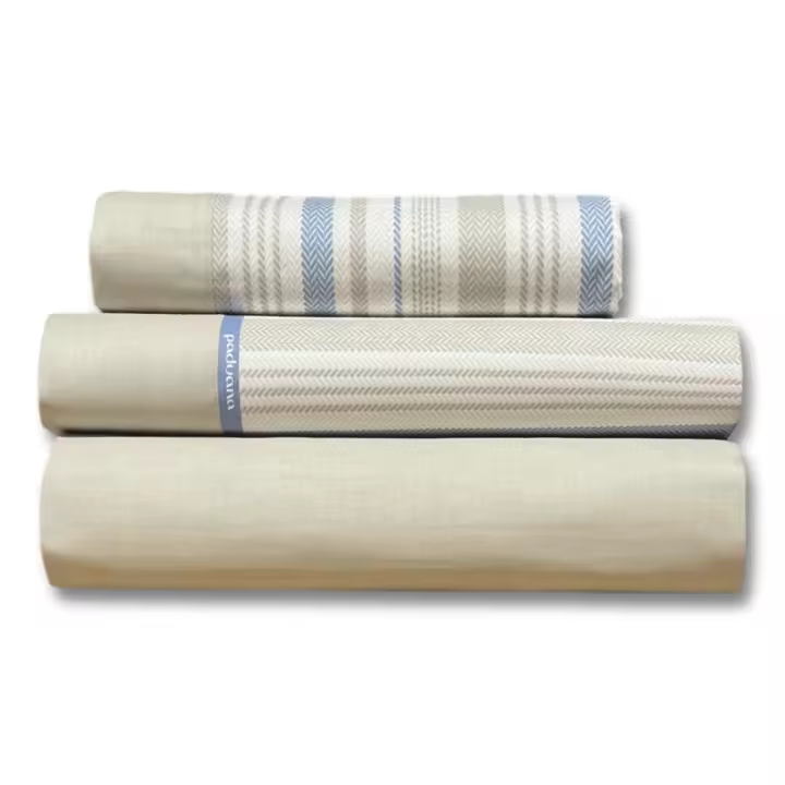 Juego De Sábanas Sedalina Beige Paduana, Algodón y Poliéster, 144 Hilos, antipilling - 1