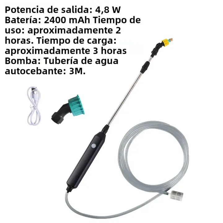 Pulverizador Eléctrico Automático 5L Para Jardín Con Pistola De Rociado Recargable Por USB Herramienta De Riego Para Plantas - 1