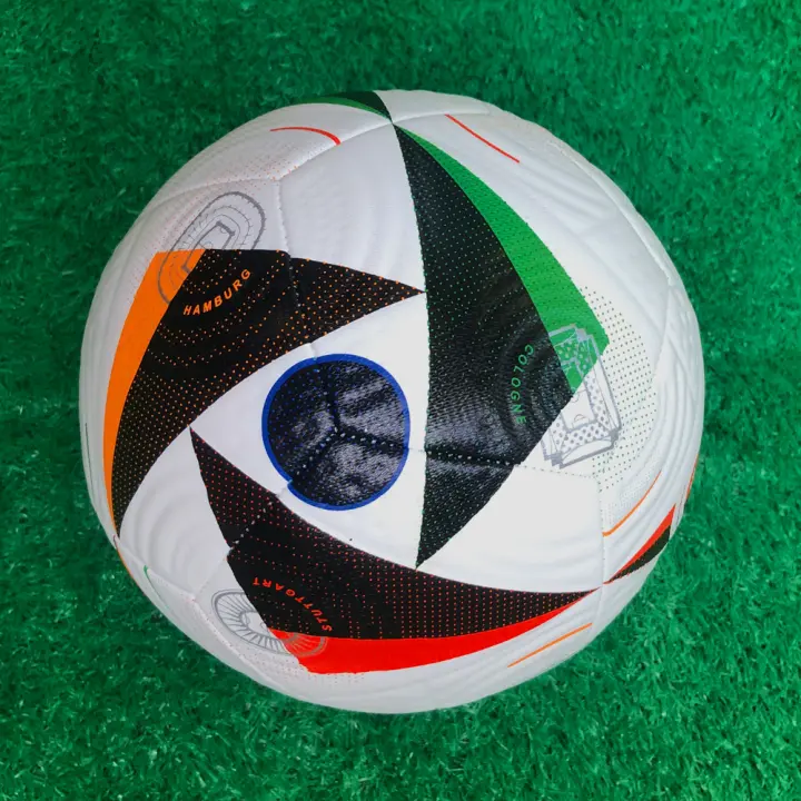 Bola De Fútbol Profesional Tamaño 5 Material PU Cuero Oficial Para Partidos En Práctica Color Negro Para Campo De Grama - 1