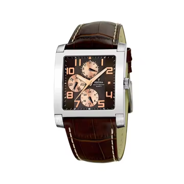 Reloj Festina Hombre – Diseño Multifunción Elegante con Esfera Marrón y Correa Premium F16235/C - 1