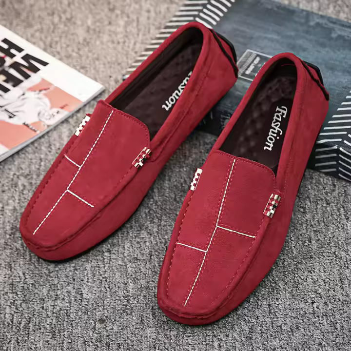Zapatos De Lona Para Hombre Casual Moda Nueva Botas De Mano Zapatos De Conducción Caminar Loafers Múltiples Colores Talla Real - 1