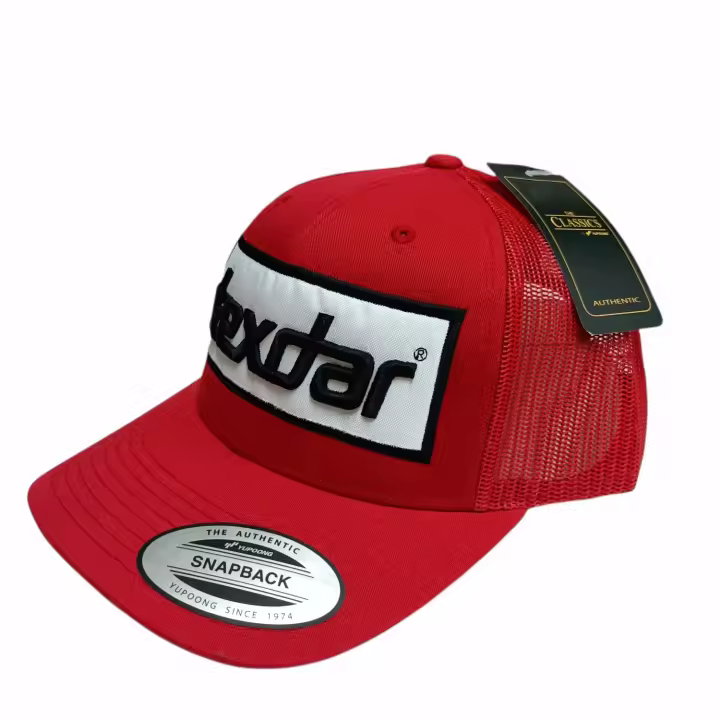 Gorra Vaexdar Retro Trucker Oficial  Unisex  Rojo  Flexfit  Talla Única - 1