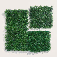 Panel De Hierba Artificial 25cm Protección UV Valla De Privacidad Verde Decorativa Para Jardín Cerca De Boda Material Plástico Estilo Boxwood - details 4