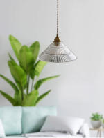 Lámpara Colgante De Vidrio Transparente LED Moderna Con Cordón Ajustable Hasta 150cm Para Decoración De Sala De Estar Y Dormitorio - details 2